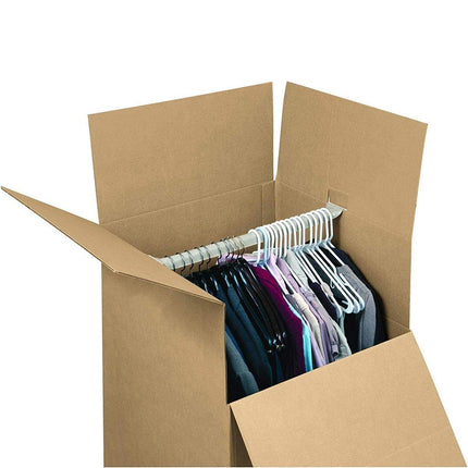 CloPaper Hanging Clothes Boxes Moving Cartons Clothing Shipping Storage Box