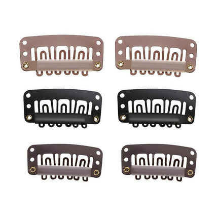 30pcs New Wig Snap Clips for Hair Extension Weft 32mm All Colors Hair Styling