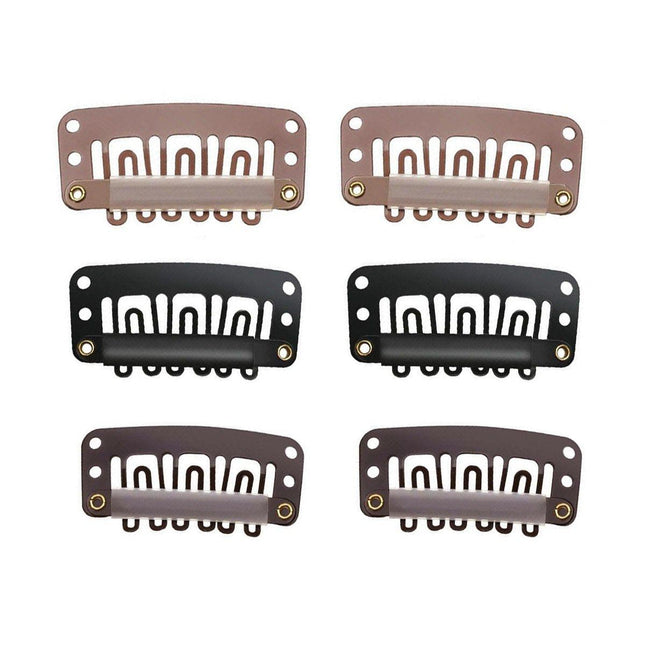 30pcs New Wig Snap Clips for Hair Extension Weft 32mm All Colors Hair Styling