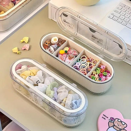 Large Storage Box with Lid Organiser Multi Compartment Organiser Container