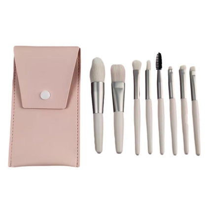 8PCS Eyeshadow Makeup Brush Set Travel Cosmetic Brushes Kit Brushes Kit with Bag - Aimall