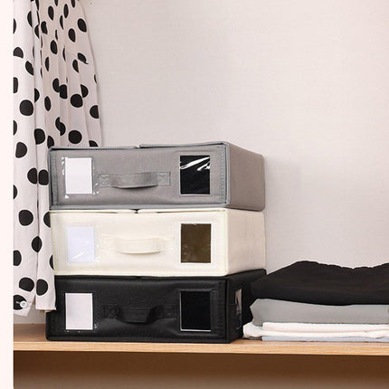 4pcs Simple Pure Colour Storage Boxes Organizer Home Office Storage Solution