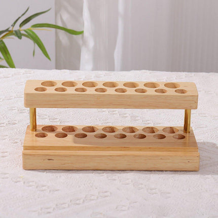Wooden Desktop Organizer Knife Storage Rack Mobile Phone Stand Stationery Holder