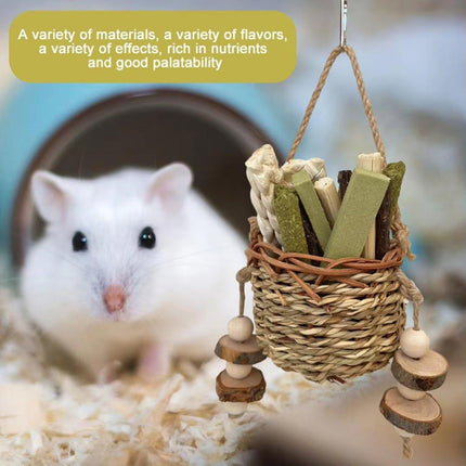 Pet Teething Stick Set Chew Toys for Hamster Dental Care Small Animal Supplies