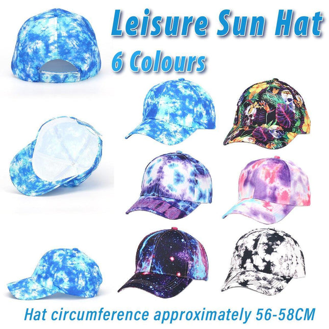 Tropical Fruit Tie-dye Baseball Cap Fashion Sun Hat Casual Outdoor Sports Cap