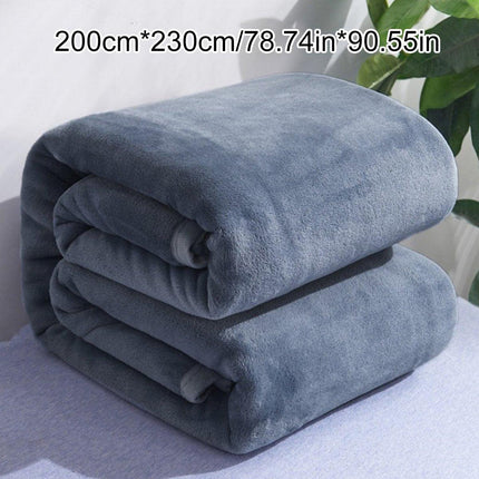 Soft Winter Flannel Blanket for Office Home Lunch Break Warm Cozy Throw Blanket