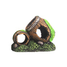 Aquarium Fish Tank Decoration Hiding Cave Simulation Barrel Aquascape Ornament