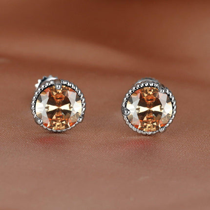 Three Claws Twisted Lace Threaded Stud Earrings Simple Elegant Earrings Women