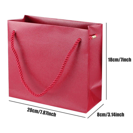 10PCS Red Tote Bags Durable Reusable Shopping Bags for Groceries and Gifts
