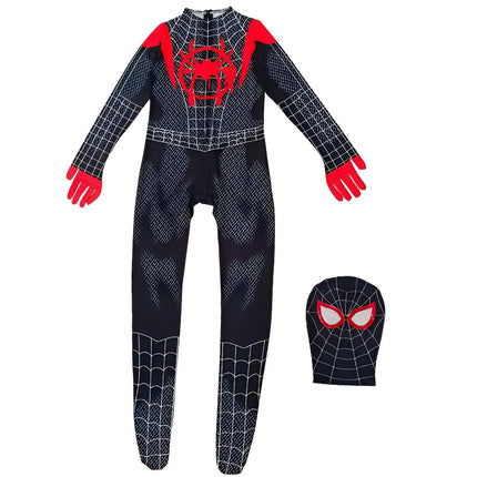 Spider Man Jumpsuit Set Miles Clothes Expedition Adult Kids Halloween Costume Gwen AU - Aimall