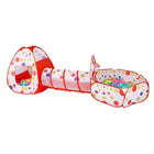 Kids Pop Up Play Tent Playhouse Baby Crawl Tunnel Ball Pit Indoor Outdoor Toys - Aimall