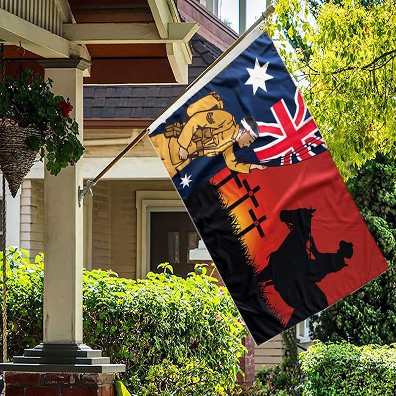 Lest We Forget Flag – 150x90cm, Honor Veterans, Canadian Remembrance Decoration For Yard