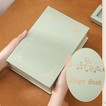 Creative PU Leather Jewelry Box Book Earrings Rings Necklace Organizer Holder