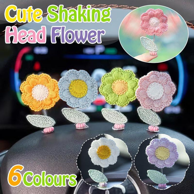 Fashion Car Dashboard Shaking Head Plant Flower Ornaments Automobile Decoration - Aimall
