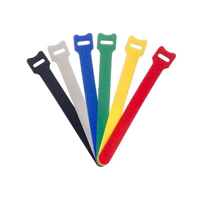 100PCS Reusable Cable Tie Nylon Hook Loop Strap Cord Ties PC TV Organiser