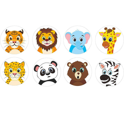 2 Rolls Animal Thank You Stickers for Toy Packaging and Decorative Gift Labelling