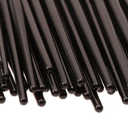 100PCS Black Portable Single Eyeshadow Blending Brush 10cm Eye Makeup Brushes