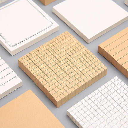 20PCS Creative Sticky Notes Tearable Square Note Pads for Students and Office