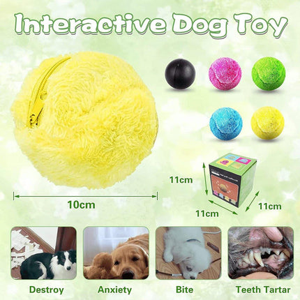 Automatic Magic Roller Ball Toy for Dogs Cats Pet Active Electric Rolling Toys - Aimall