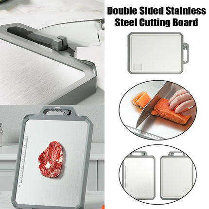 Stainless Steel Double Sided Cutting Board Thawing Board Household Kitchen Tool