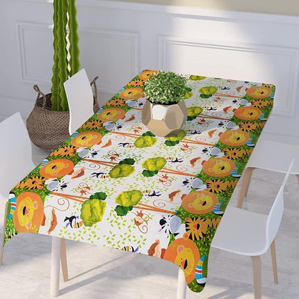 Animal Jungle Zoo Safari Party Supplies Plastic Tablecloth Table Cover - Aimall