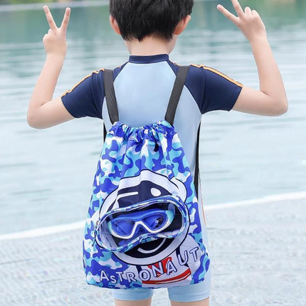 Children Waterproof Swim Backpack Durable Storage Bag Beach Pool Outdoor Travel - Aimall