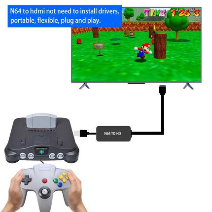 N64 To HDMI Converter Adapter HD Cable for Nintendo 64 Gamecube Super NES SNES - Aimall