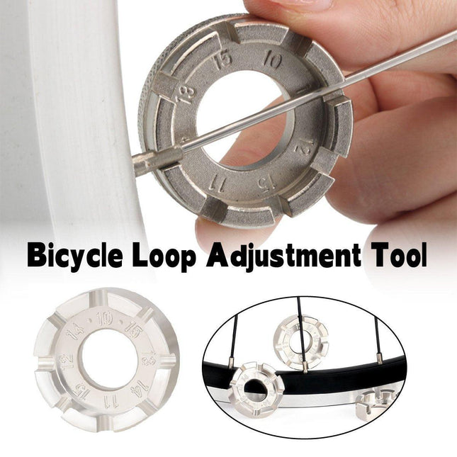Bicycle Spoke Wrench Ring Tool Bike Wheel Repair Tool for Spoke Adjustment Kit