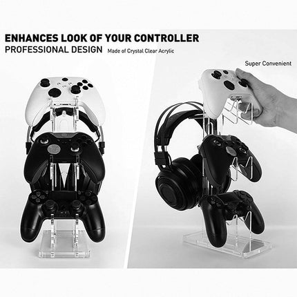 3 Tier Gamepad and Headset Display Stand for Gaming Accessories Organization
