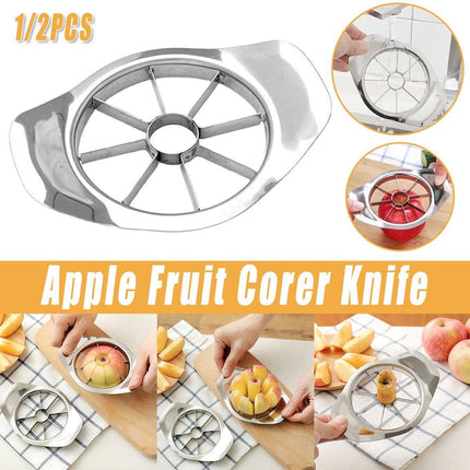 1/2PCS Apple Corer Slicer Peeler Stainless Steel Fruit Cutter Divider Home Tool