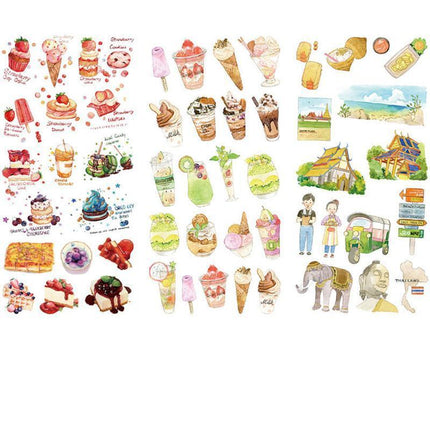 15-Style Creative Student Graffiti Sticker Set Small Fresh Sticker - Aimall