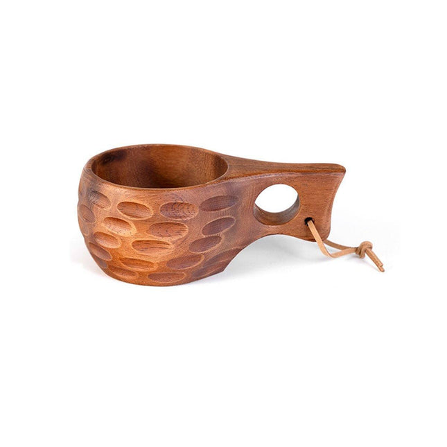 Walnut Wooden Coffee Cup Nordic Style Single Hole Solid Wood Anti-scalding Cup