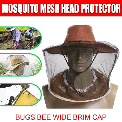 Beekeeping Buckle Denim Hat Bee Insect Face Protection Veil Net Breathable Tool
