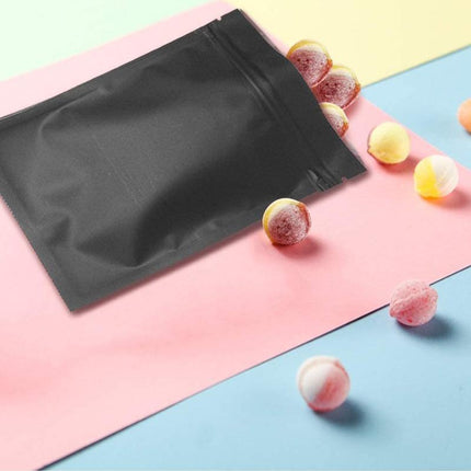 100PCS Black Aluminum Bag Mylar Foil Pouch Heat Sealer Food Storage Package Bags - Aimall