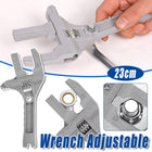 23CM Mini Adjustable Wrench Multi Functional Tool for Sink Bathroom Tubing Tool