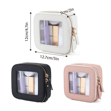 Clear Waterproof Travel Makeup Bag Portable Cosmetic Toiletry Organizer Box