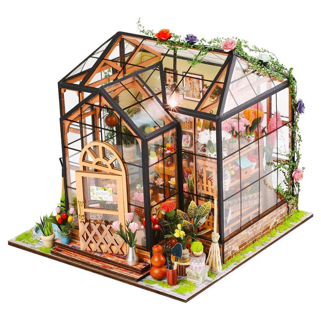  LED Jenny's Flower House DIY Miniature House Kit