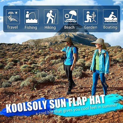 1x Neck Flap Cap Unisex Outdoor Sport Fishing Hat Sun Protection Wide Brim Cover - Aimall