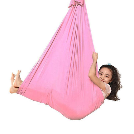 Elastic Swings Hammock Soft Yoga Sensory Cuddle Kids Autism Therapy Seat Swing - Aimall