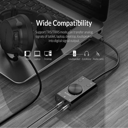 New For ORICO USB External Sound Card Output Laptop PC Computer Adapter - Aimall