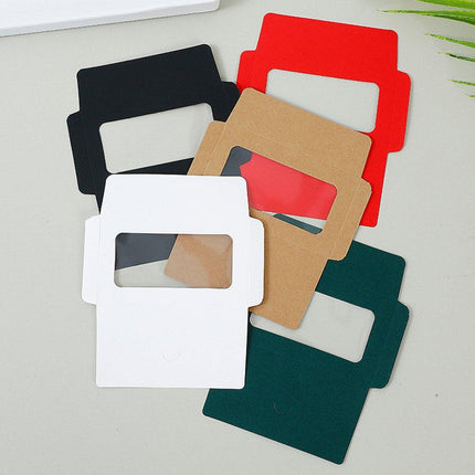 100pcs Without Card 10x6cm Envelopes Window Envelopes Mini Postcard Gift Card