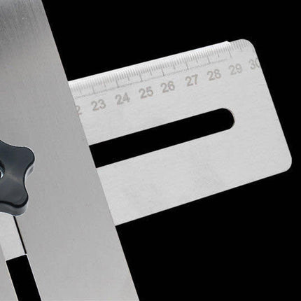Universal Multifunctional Punch Positioner Hole Measuring Tool for Woodworking
