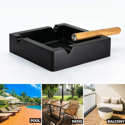 Square Silicone Cigar Ashtray Large Drop Resistant Ash Holder Tray