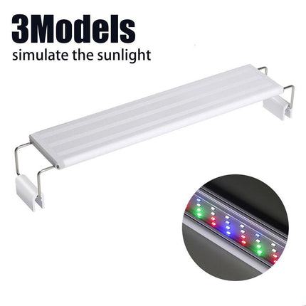 LED Colour Changing Aquarium Light Fish Tank Floor Water Grass Bracket Lamp Clip - Aimall