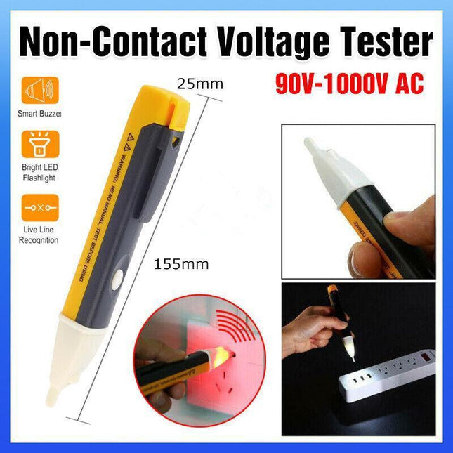 Voltage AC Detector Outlet Volt Stick Pen Tester with LED Light Power Indicator - Aimall