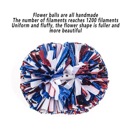 4PCS Cheerleading Hand Flower Set Performance Cheerleader Flower Ball Props