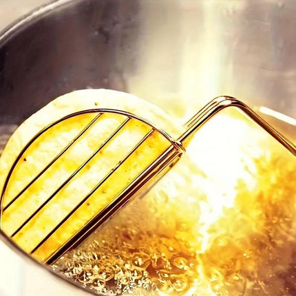 Stainless Steel Taco Clip Tortilla Pancake Deep Fried Chips Cooking Kitchen Tool