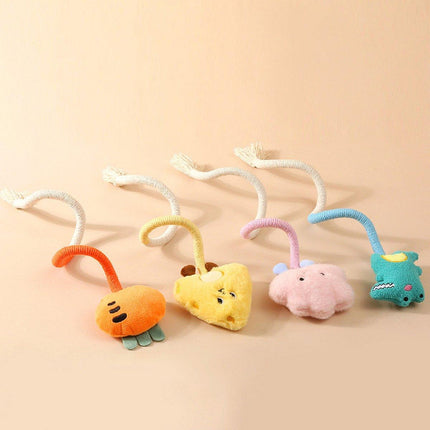 Bite String Tease Cat Stick Doll Catnip Toy for Kittens Grinding Teeth Pet