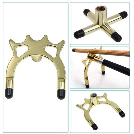 2PCS Pool Snooker Billiard Table Cue rest cross And spider jigger brass Set - Aimall