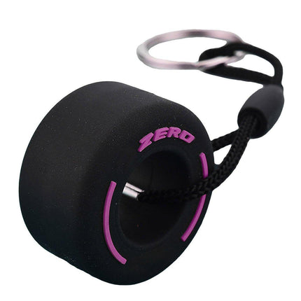 Creative PVC Soft Rubber Tire Keychain Car Key Pendant Schoolbag Accessories
